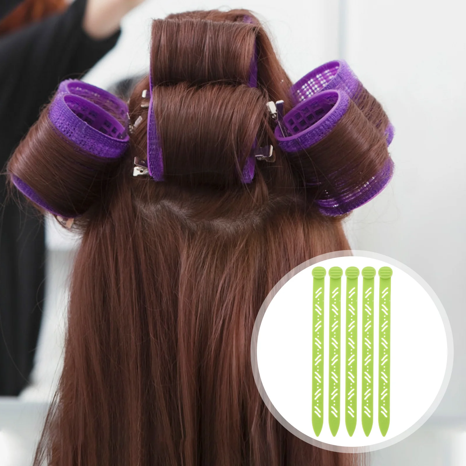 

20Pcs Root Perm Bars Curling Rollers for Flexible Volume Adjustment No Pins Needed Damage Free Styling Perm Rod