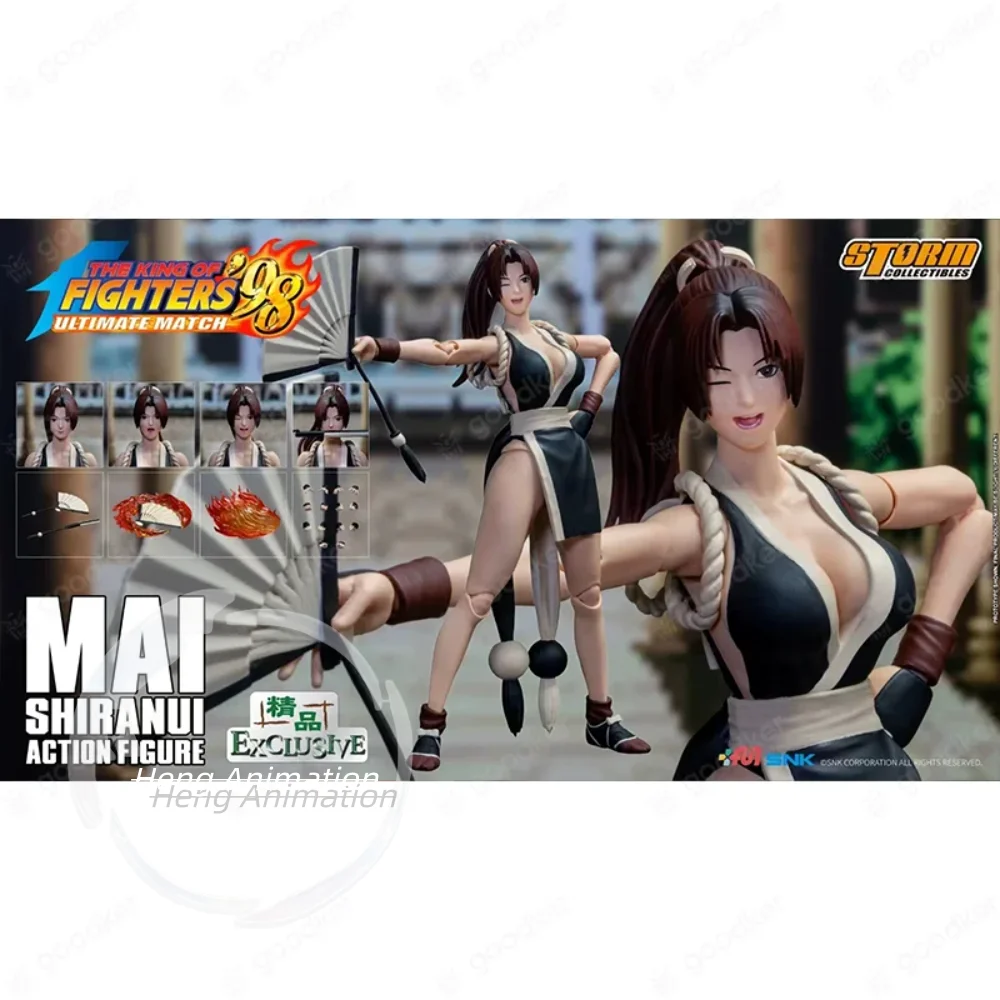 in Stock 100% Original Storm Toys 1/12 Green Mai Shiranui Black Mai Shiranui The King of Fighters '98 Ultimate Match Anime Toys