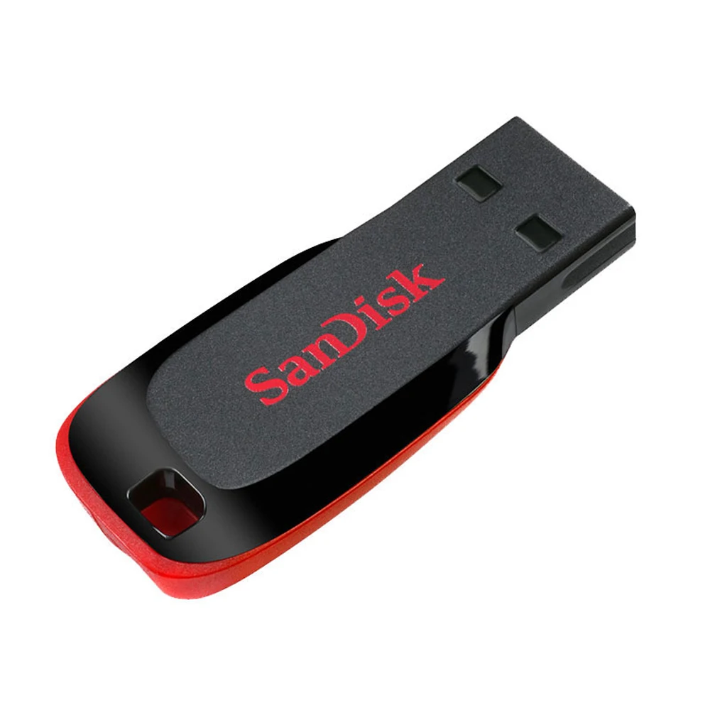 Unidad Flash USB Original Sandisk Cruzer Blade CZ50 Mini llave USB para coche 16GB 32GB 64GB 128GB memoria Stick Pen Drives PenDrive