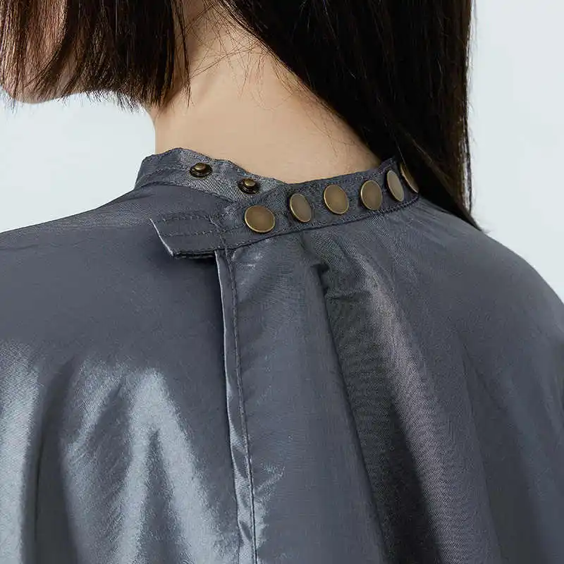 Button Collar Hairdressing Wrap Cloth Hair Salon Hair Cutting Cloak Non Stick To Hair Hairdresser Styling Capes Barber's Apron