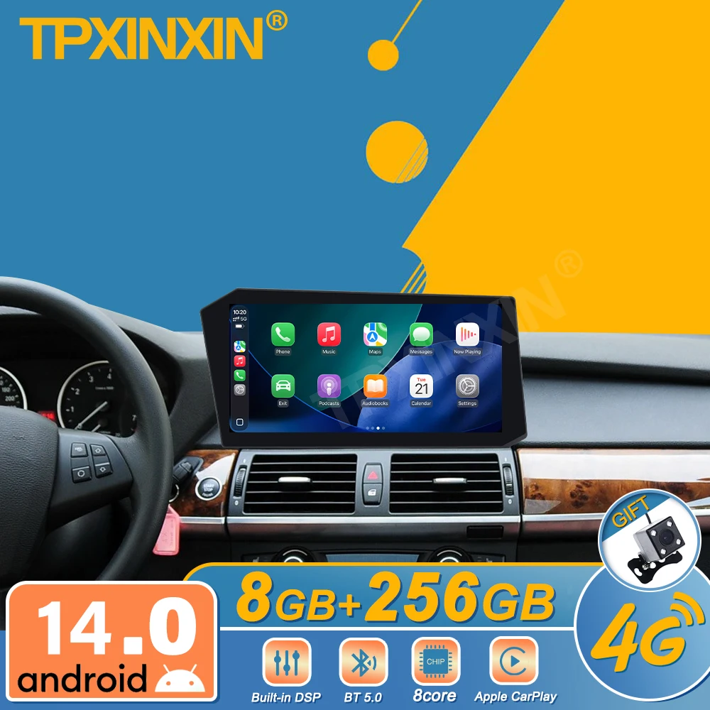 

Для BMW X5 X6 2007-2013 Android автомобильный радиоприемник мультимедийный видеоплеер беспроводной Carplay авторадио стерео GPS навигация головное устройство