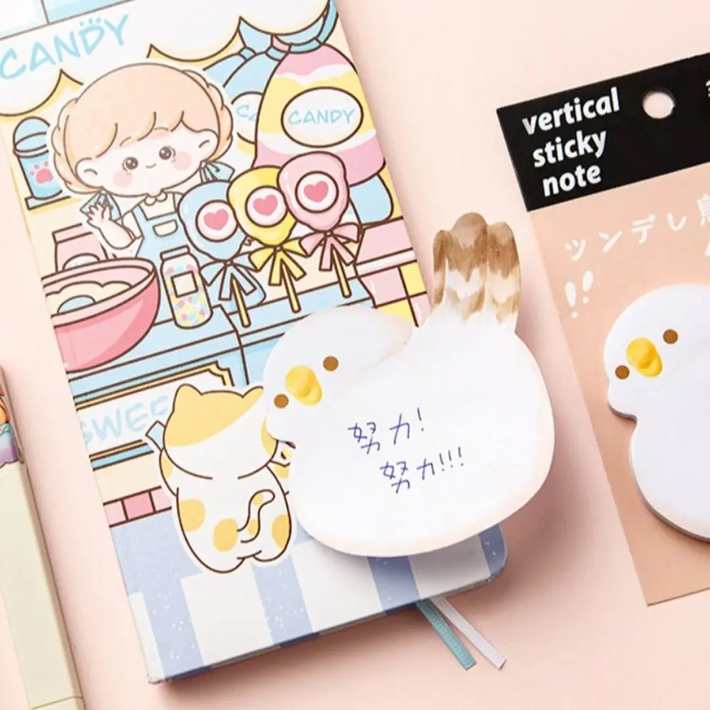 Kawaii Cartoon Notepad, Message Notes, Posted Memo Pad, Animal Ins Sticky Notes, Papelaria