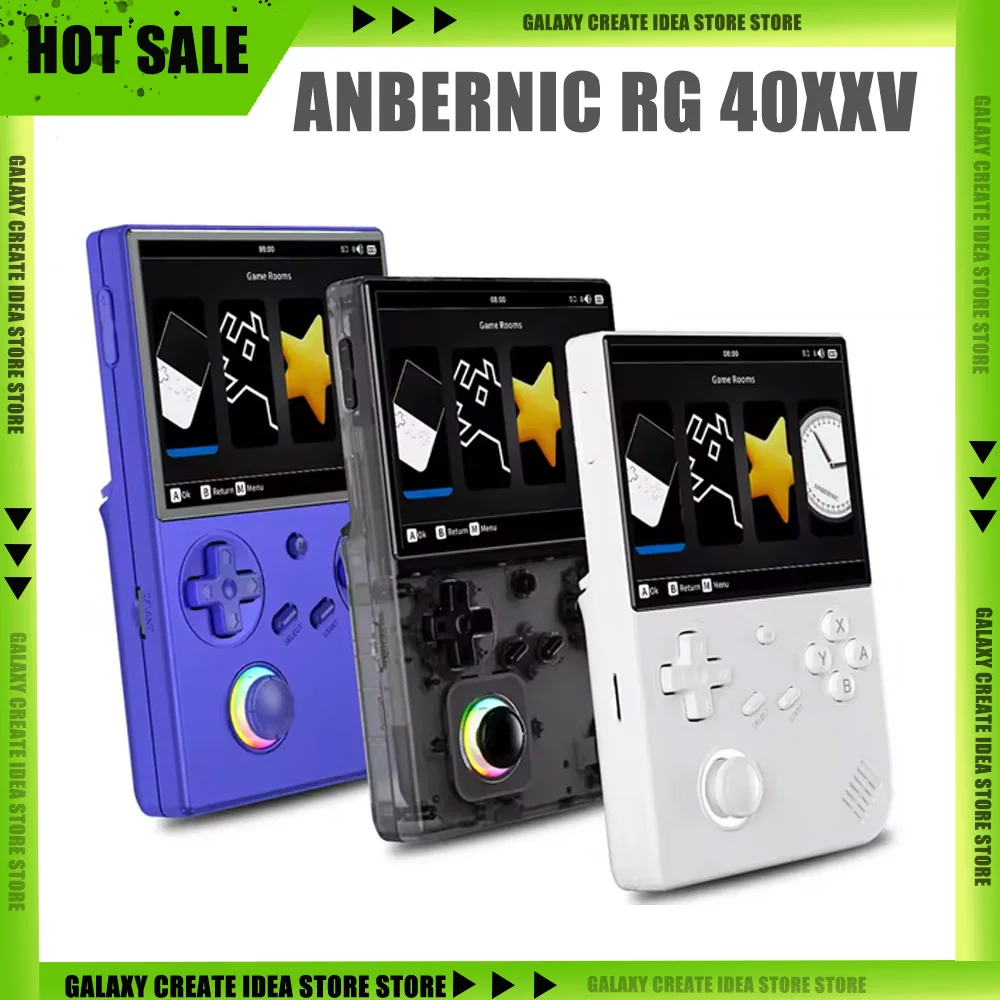 

Anbernic RG 40XXV Retro Handheld Game Console 4.0'' IPS Screen Supports 5G WiFi Bluetooth 64 Bit Linux HD-Support Output RG40XXV