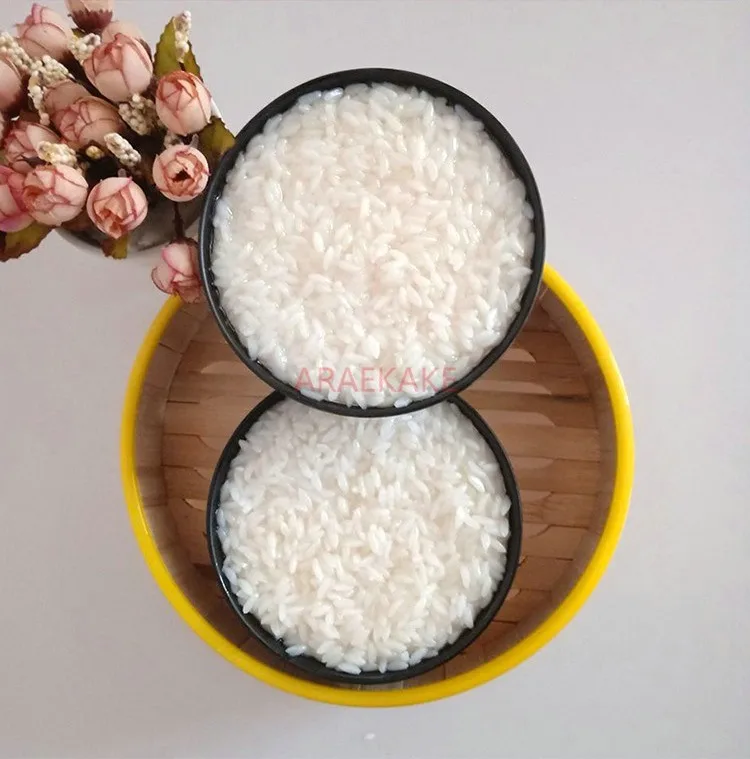 1PCS Simulated Rice Model Plastic Hotel Dish Decoration Food Bowl White Rice Sample Showcase Kitchen Decoration