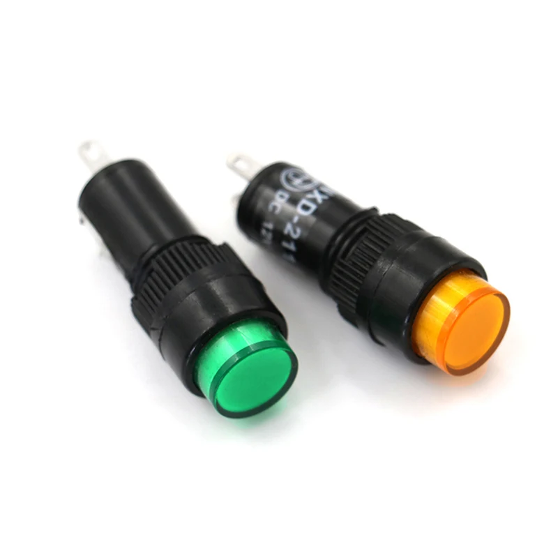 1PC 12/24/220V LED Pilot Panel Indicator Signal Warning Light Lamp AC/DC 10mm