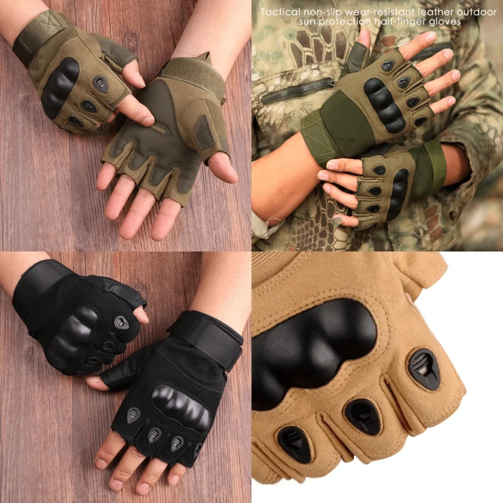 Multi-Purpose Half Finger Gloves for Outdoor Sports, Shooting, Hunting, and Cycling - Breathable and Durable