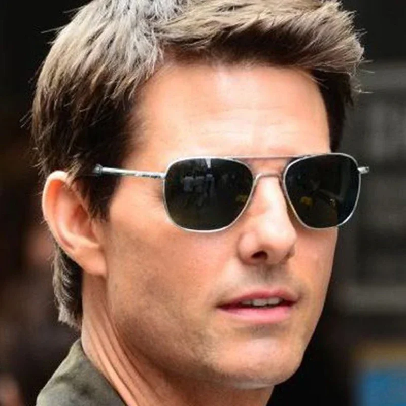 

Men luxury Brand Designer Sun Glasses Vintage fashion Aviation AO Sunglasses For Male American Army Military Optical Glass Lens