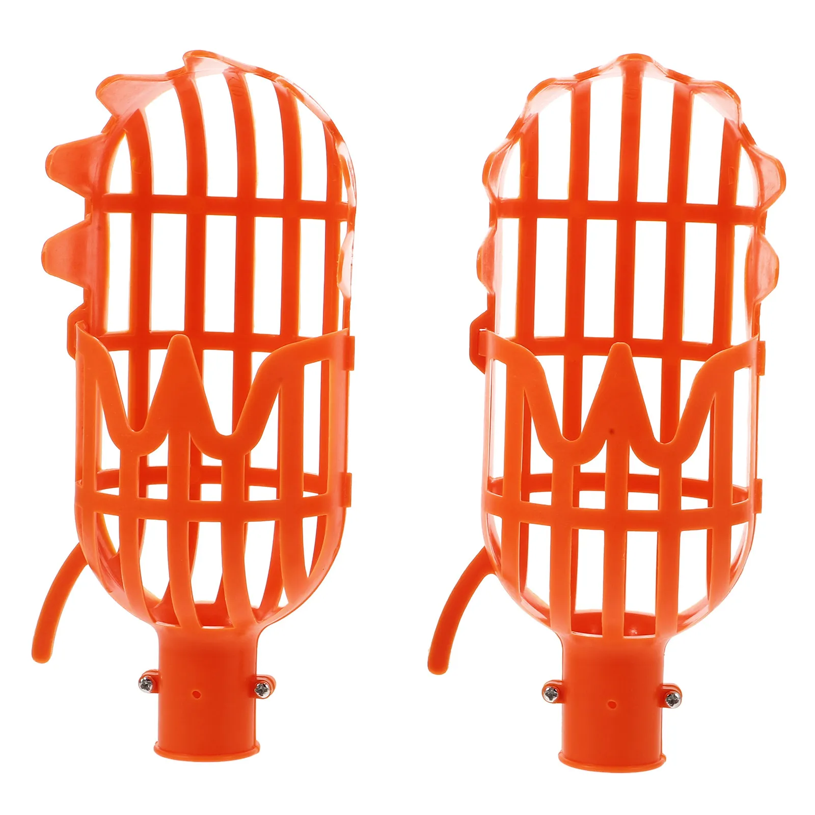 2Pcs Fruit Picker Heads Replacement Secure Attachment Lightweight Basket No Pole Fruit Harvesting Tool for Garden Trees