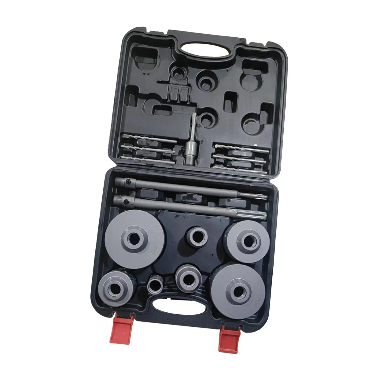 

16Pcs Drill Hole Cutter Set 30/40/50/65/80/100/110mm Versatile for Water Pipe 135 Degree Pilot Drill Bit with Carrying Case