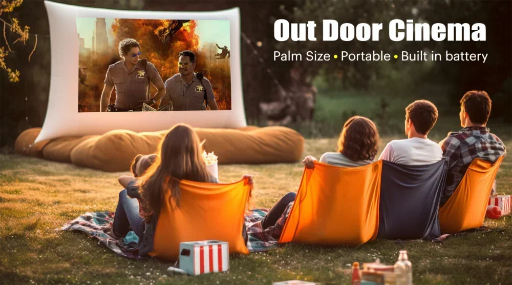 Aome P60 2024 مسرح منزلي محمول صغير جيب العارض شاشة النسخ المتطابق DLP الوسائط المتعددة OS العارض #6