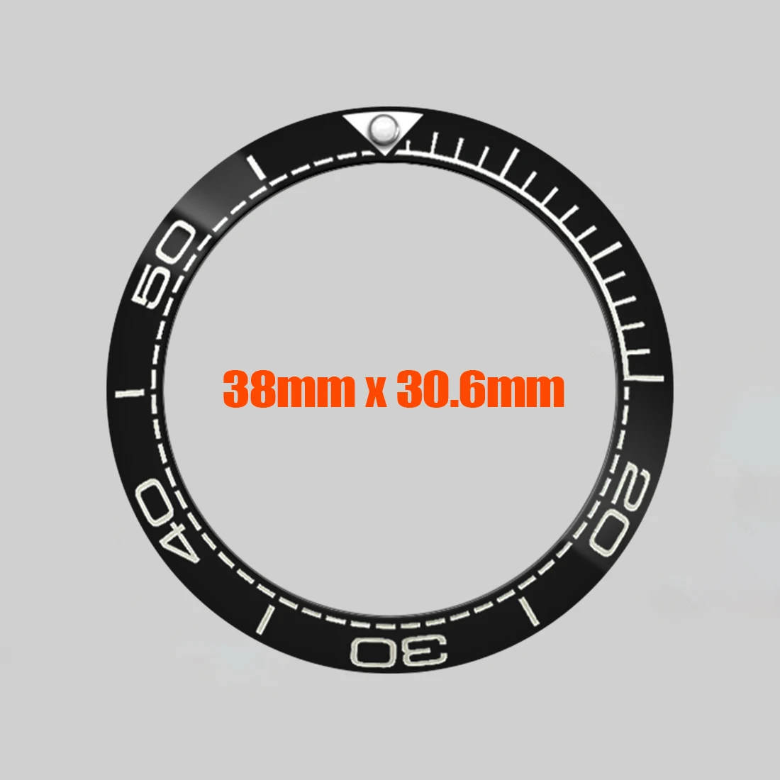 38x30.6mm Seamaster Style Ceramic Bezel Insert Ring Fit for SUB SKX007 SRPD Watch Case Curved Ceramic Bezel Ring Spare Parts