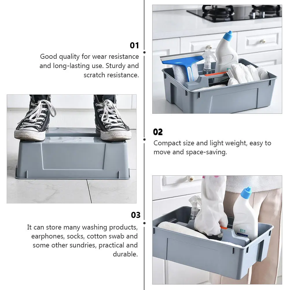 

1Pcs Multifunctional Storage Basket Compact Portable Desktop Storage Box Multi-Grid Large Capacity Sundry Organizer for Home