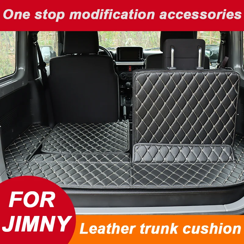 

Для Suzuki JIMNY JB64 JB74 2019-2025 гг. Кожаный коврик в багажник, хвостовой коврик Suzuki JIMNY, аксессуары для интерьера