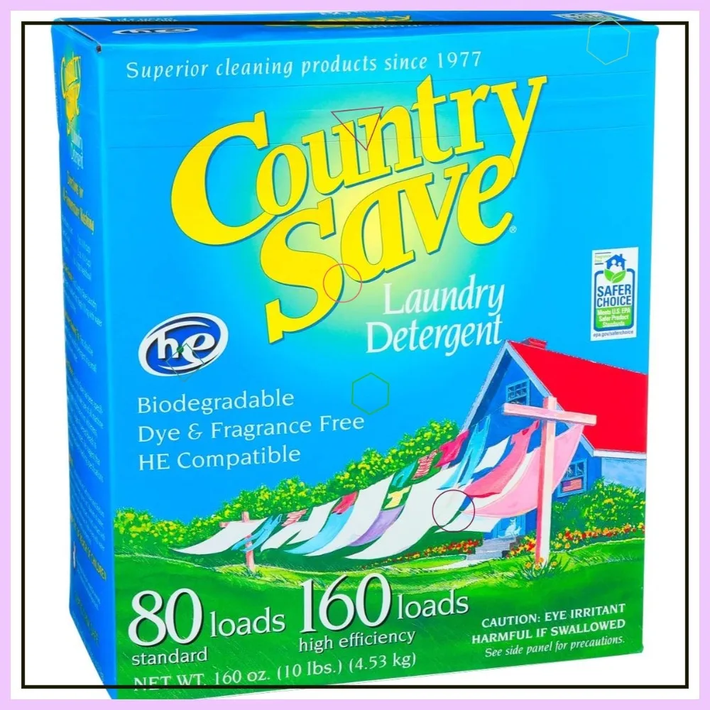 

High-Efficiency Laundry Detergent Powder, 160-Load Capacity, 10-lb Boxes (Pack of 4) for Clean Clothes