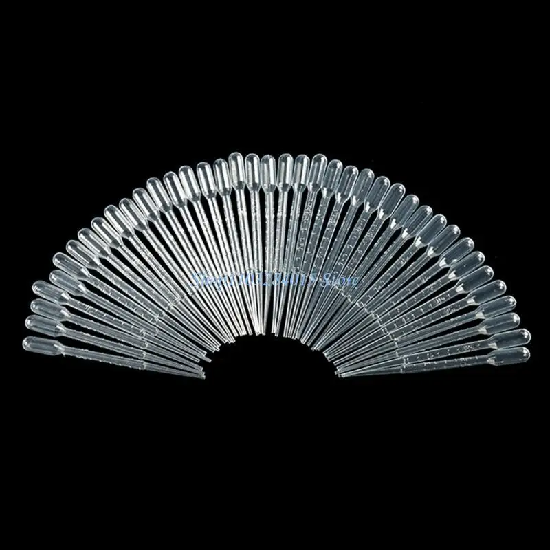 R6FF 100 Pcs/Set Plastic Transfer Pipettes Disposable Pipettes Lab Pipette for Science Experiments Essential Oil Blending