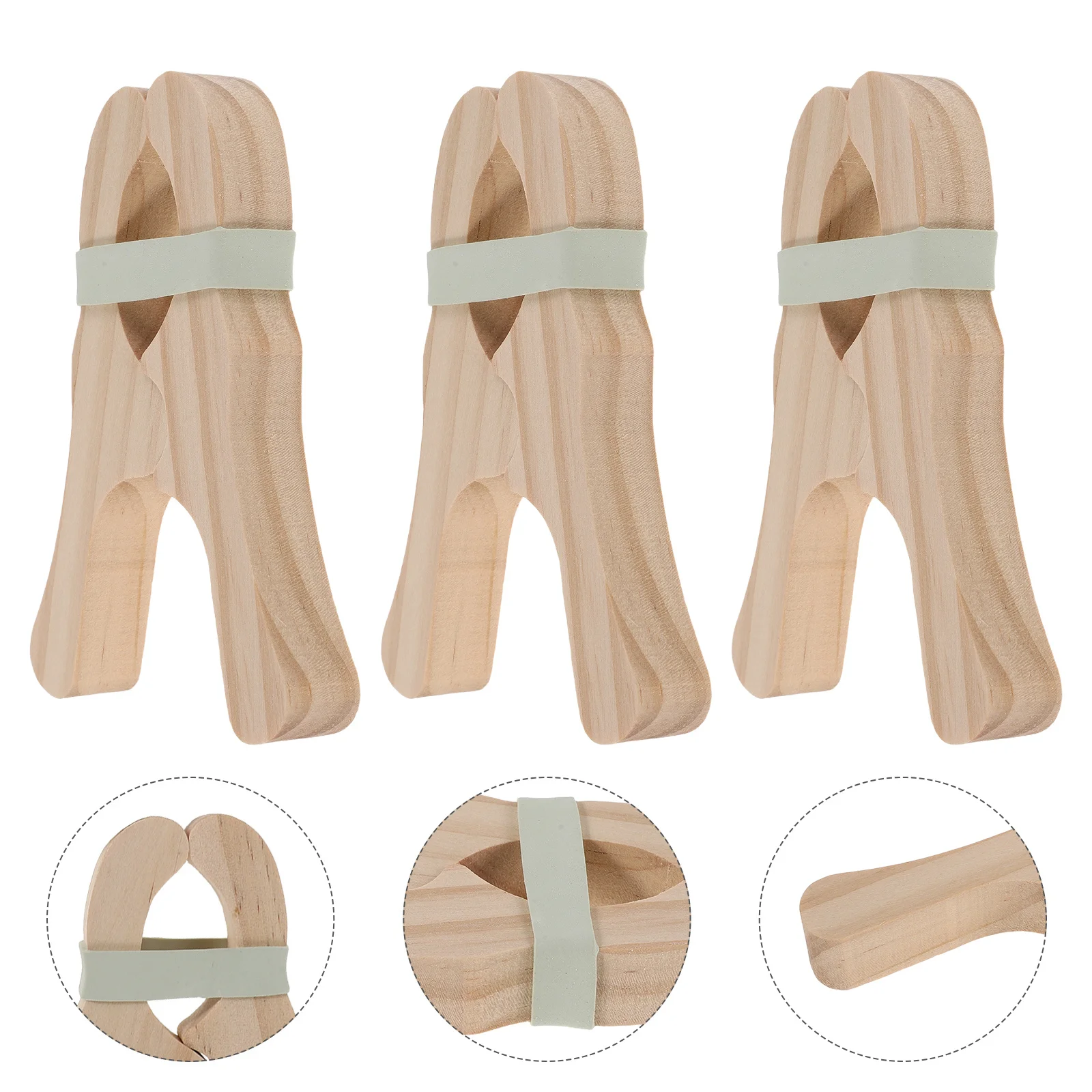 6 pçs clipes de madeira feitos à mão forte seguro cobertor suportes para crianças diy forte suprimentos de construção montessori jogar acessórios naturais