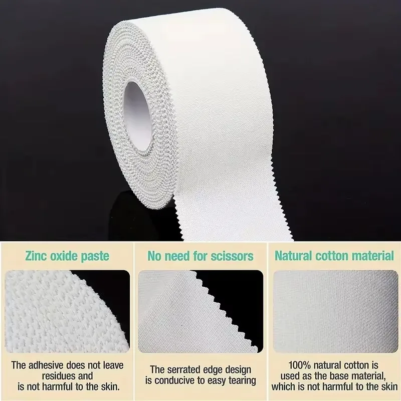 1 Rolle Sporttape, Professionelles Athletik-Trainer-Tape, Sportpflege-Tape, Sport-Strapping-Tape als Erste-Hilfe-Verband bei Verletzungen – Detail 4