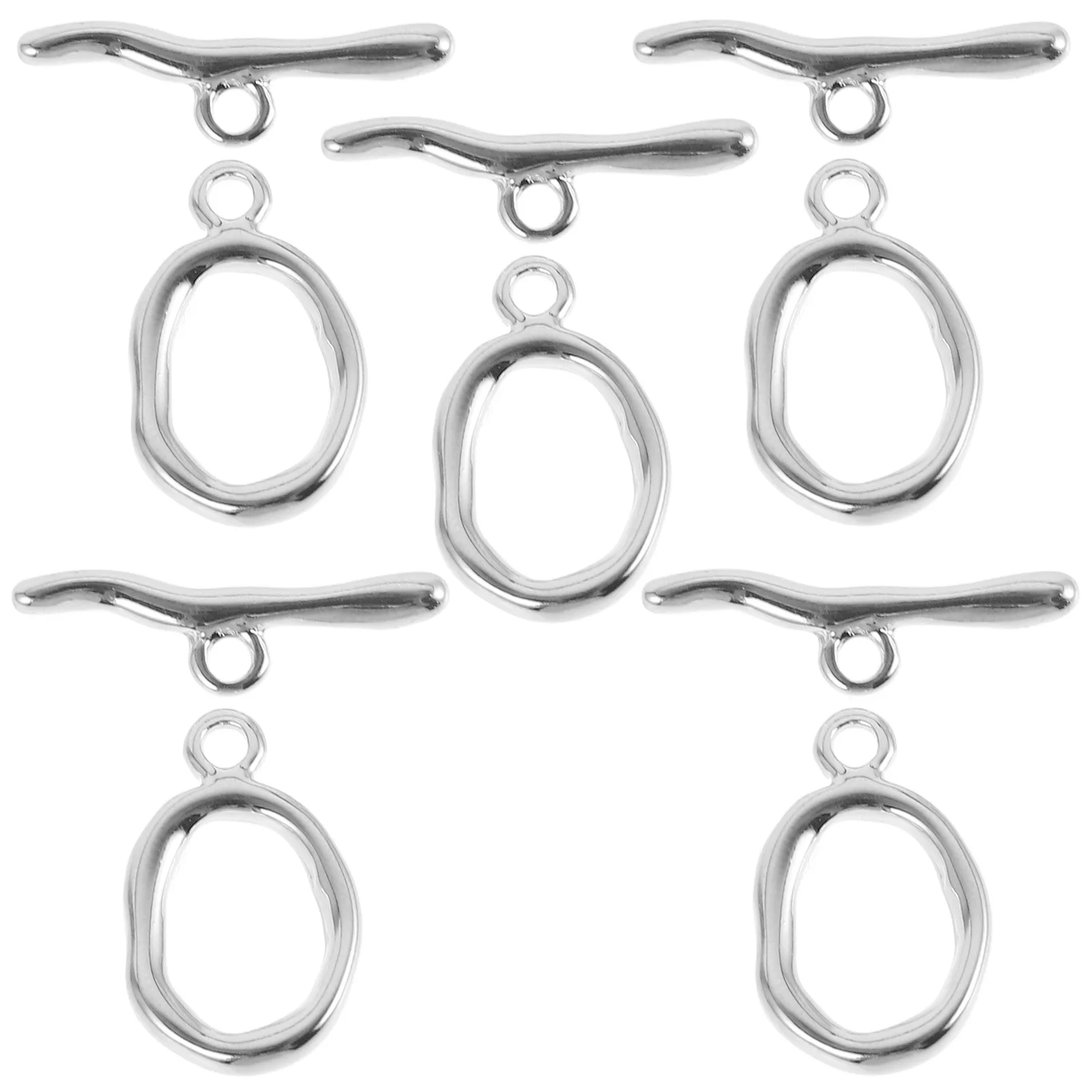 

5 set Ot Clasps Gold Plated Wavy Stick Circle Connectors For Diy Jewelry Making Necklace Bracelet Chain Connector Clasps