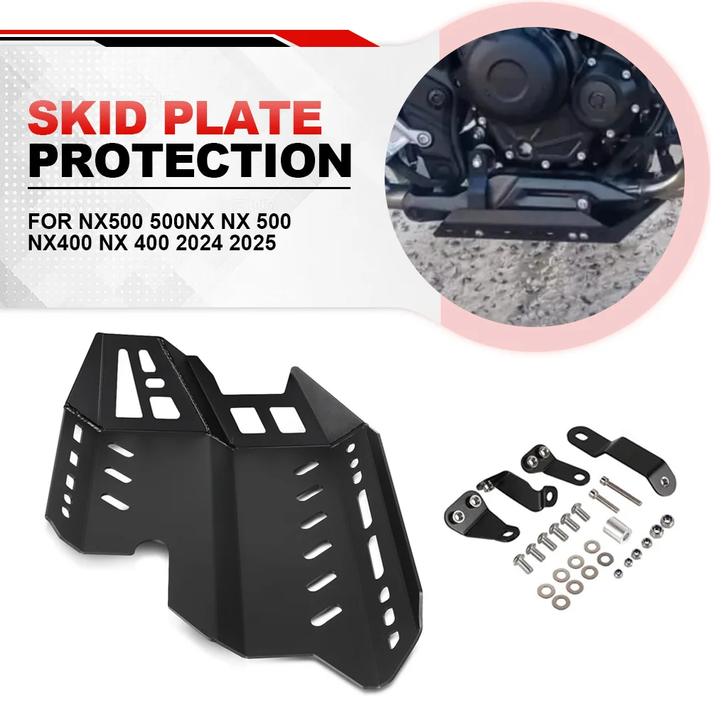 

For HONDA NX500 500NX NX 500 NX400 NX 400 2024-2025 Motorcycle Engine Guard Chassis Under Skid Plate Cover Protection NX-500 400