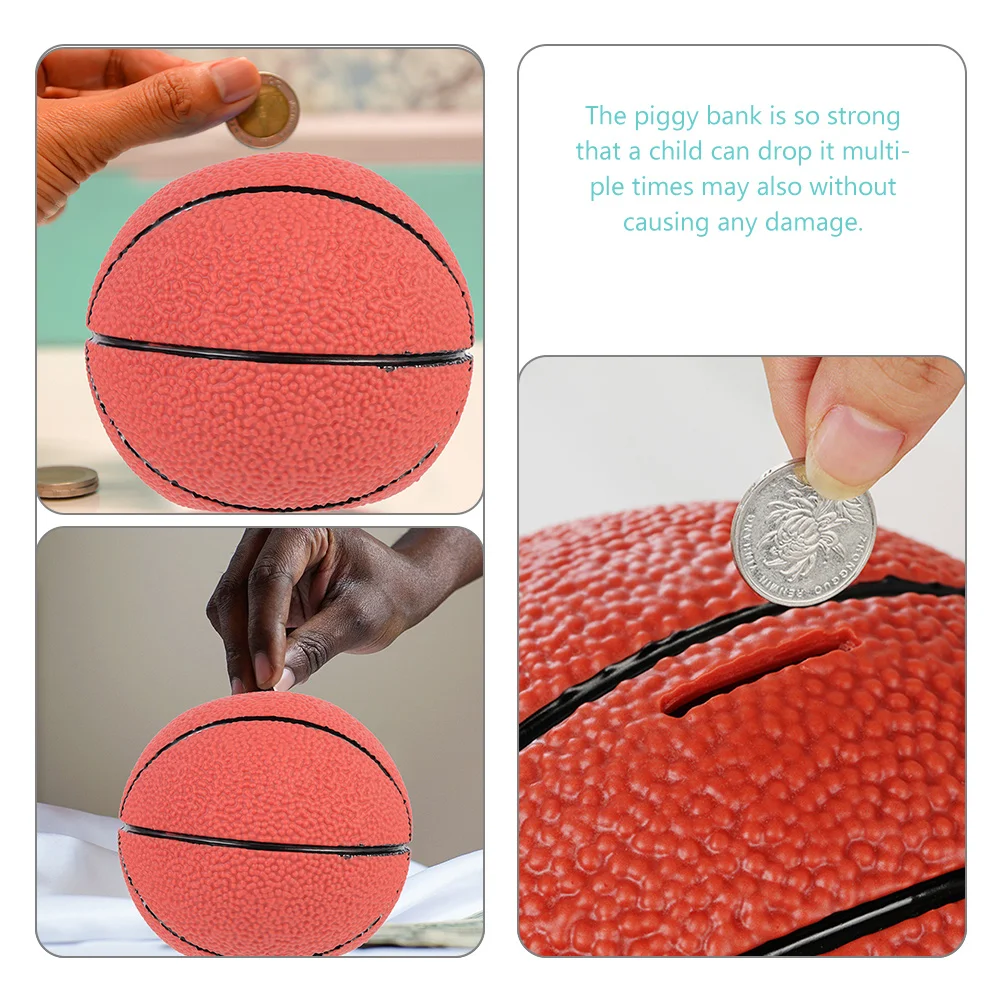 Mealheiro em forma de futebol, banco de moedas de vinil para crianças, pote de economia de dinheiro, decoração de mesa, pote de economia de dinheiro, decoração de bola esportiva