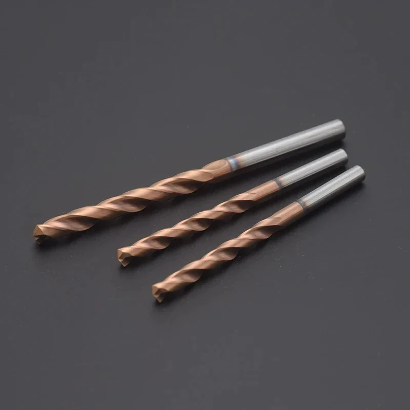 CNC Carbide Twist Drill 150 200mm Long Length 3-12 Diameter Tungsten Steel For Stainless Steel Metal Copper Metal Steel Drilling