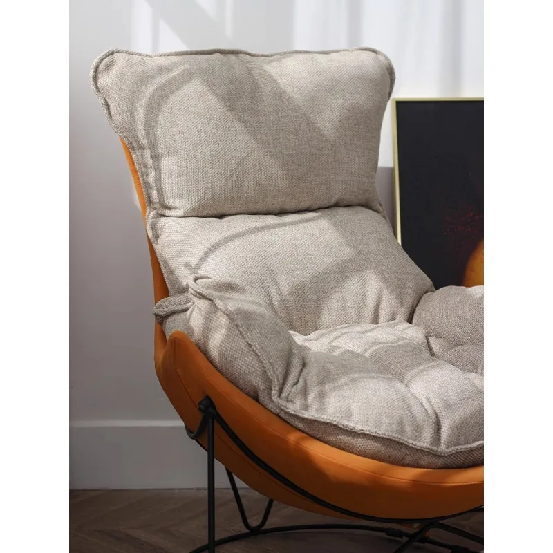Modern minimalist lazy sofa chair Fabric Internet celebrity reading stool Dining chair