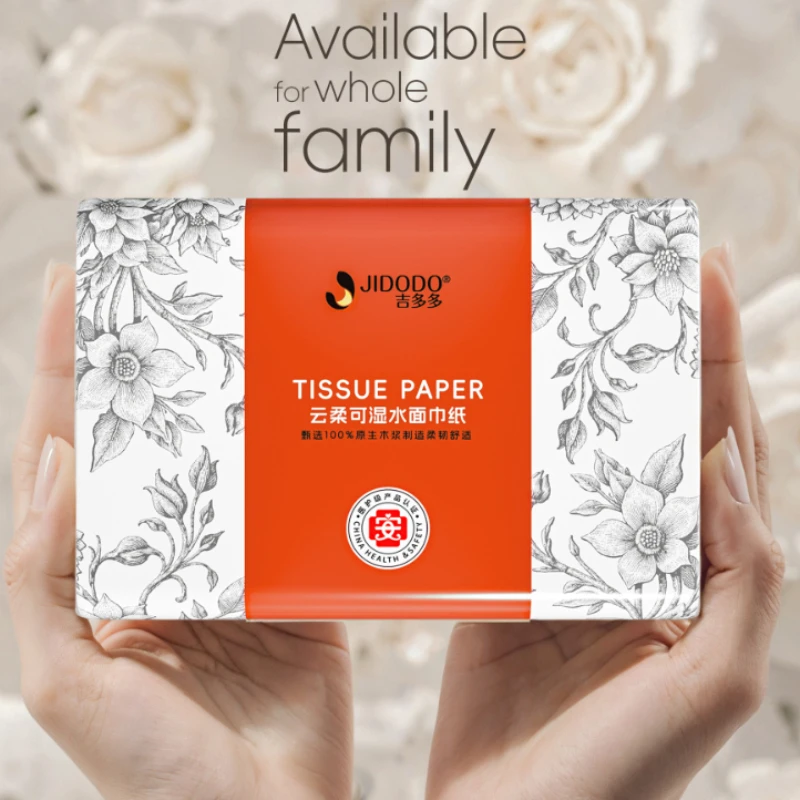 Hot  1 Piece  3 Packs;cotton Soft Tissue; Tissue; Removable Tissues; Large Sized Tissue Paper; Toilet Paper;