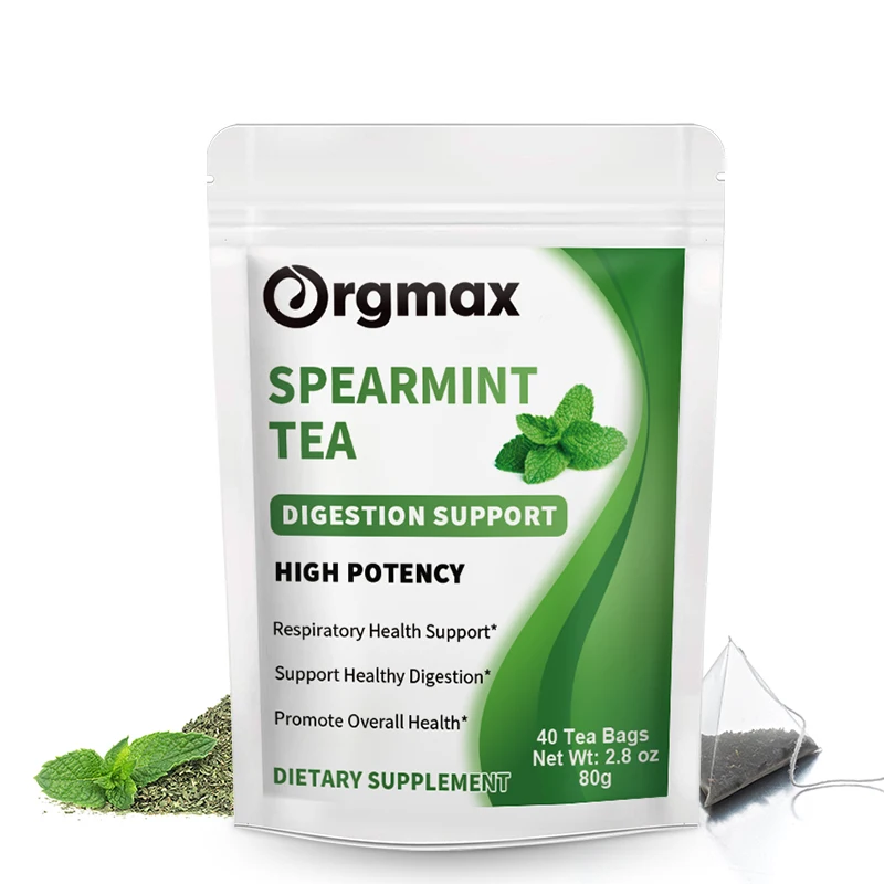 Premium Spearmint Leaves - Refreshing & Minty, Keep Focus, Boost Brain, Immune System Health- Sugar Free & Caffeine Free