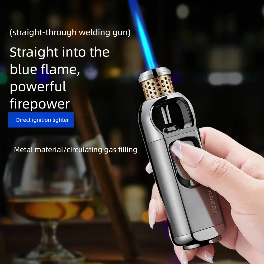 

JOBON Metal Igniter Direct Jet Blue Flame Windproof Powerful Special For Cigarette Access torches lighters butaneories