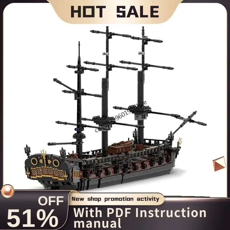 

3172Pcs Moc European Medieval Pirates Series Amphitrite Ship Warship Diy Creative Ideas Imperial Flagship Toy Gift Custom Puzzle
