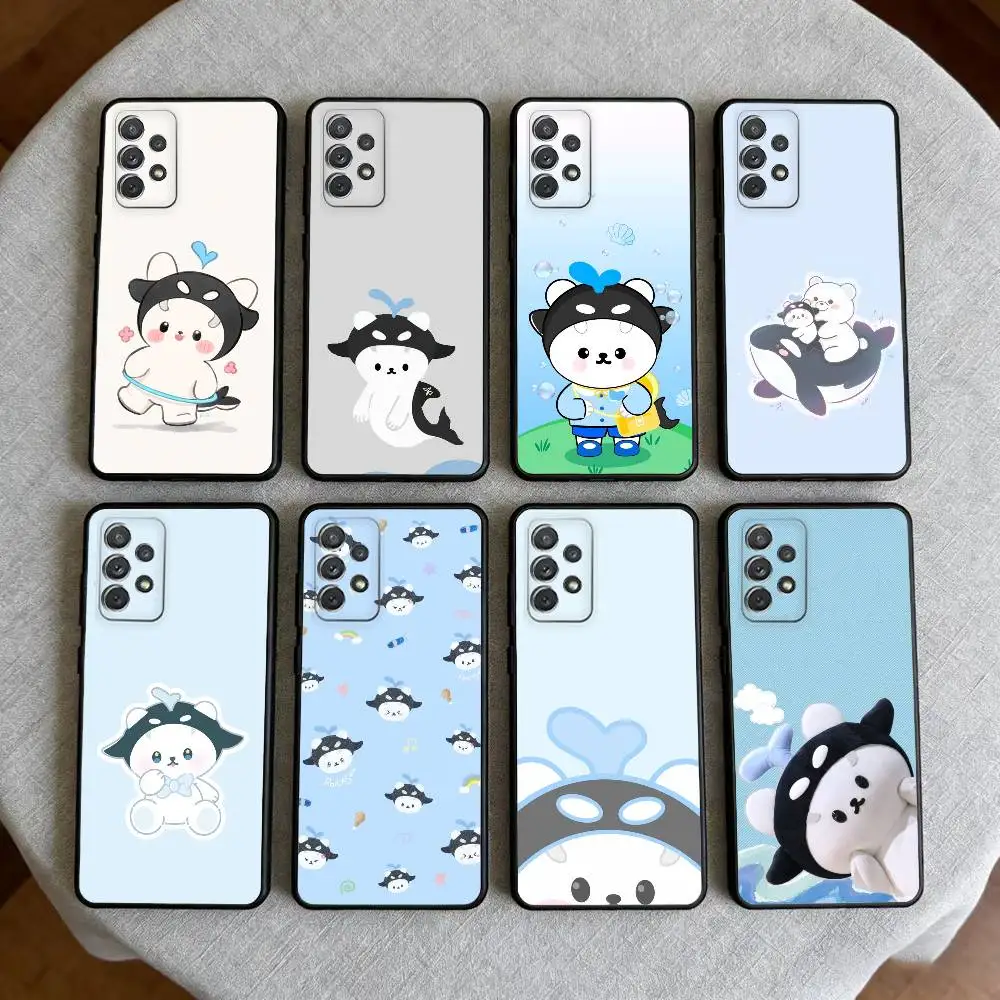 Cut P-Polcasan-AN Phone Case For Samsung Galaxy A73,A72,A71,A70,A53,A52,A51,Soft Silicone Black Cover