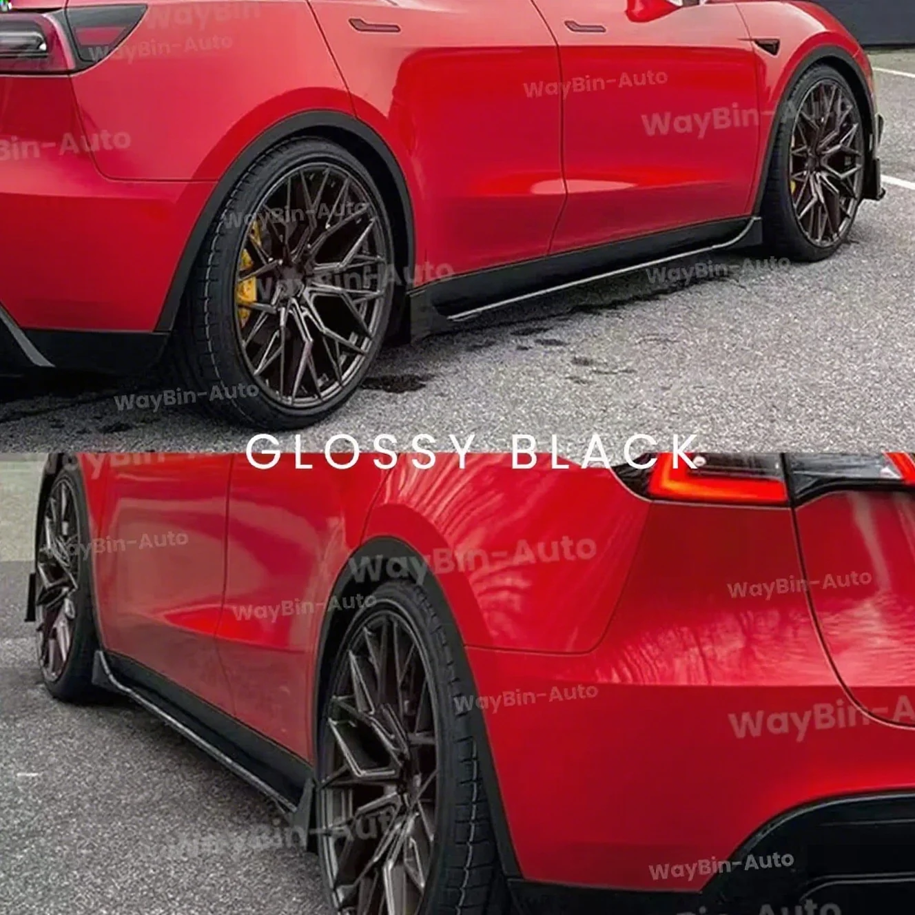 

Fast Aero Side Splitter For Tesla New Model Y Juniper 2017-2025 Body Kits Model 3 Highland Side Skirt Glossy Auto Accessories