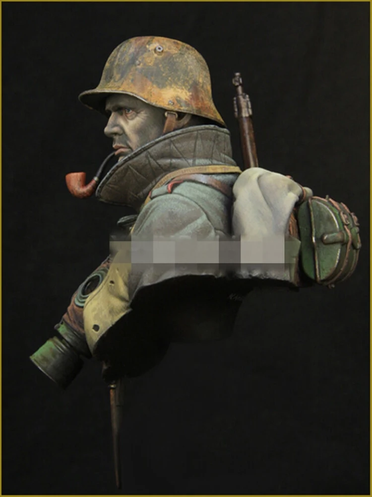 1/10 Resin Figure bust Unpainted model kit, military theme, unassembled and unpainted GK, 753C