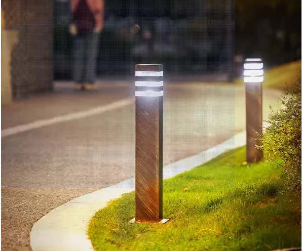 Lawn Lamp Ground Plug Light Outdoor Waterproof Simple Garden Light Flower Garden Landscape Street Light Aluminum Square 3 Layer