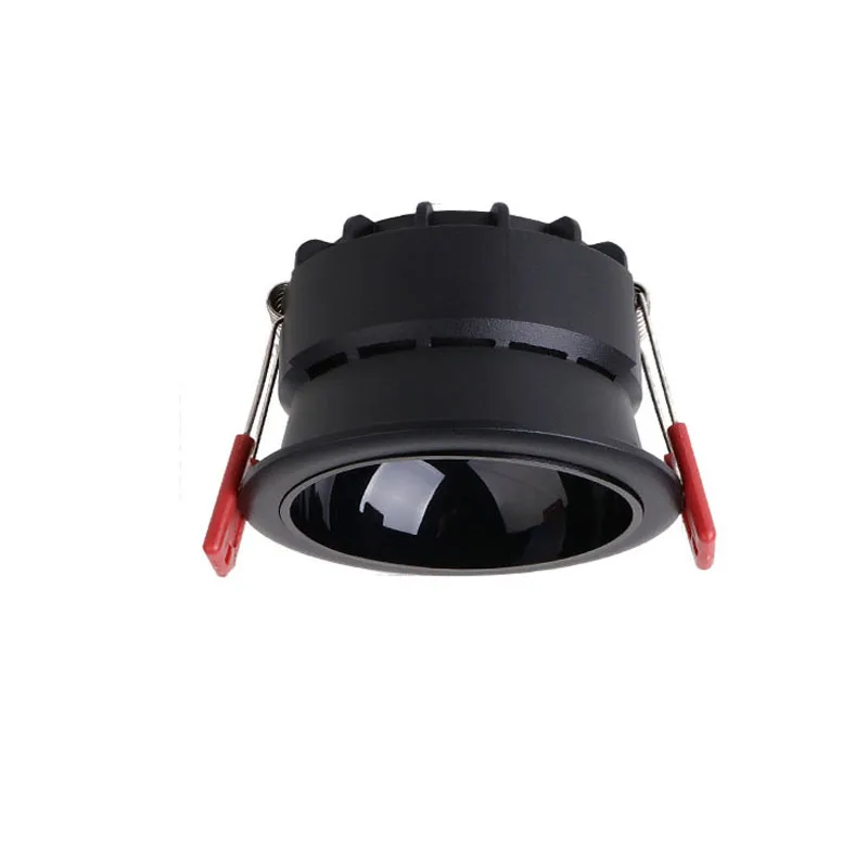 Możliwość przyciemniania Anti Glare wpuszczane Led sufitowy COB Downlight lampa 7W 9W 12W 15W 18W 25W światło punktowe oprawy oświetlenie wewnętrzne