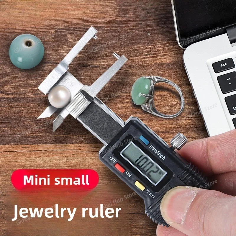

Wenwan Jewelry Caliper Electronic Digital Caliper Stainless Steel High Precision Pearl Inner Diameter Measuring Ruler