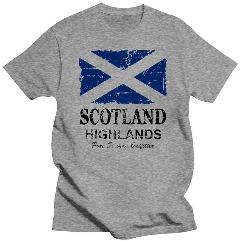 Scotland Scottish Flag T-shirt For Men Plus Size Cotton Team Tee Shirt 4XL 5XL 6XL Camiseta