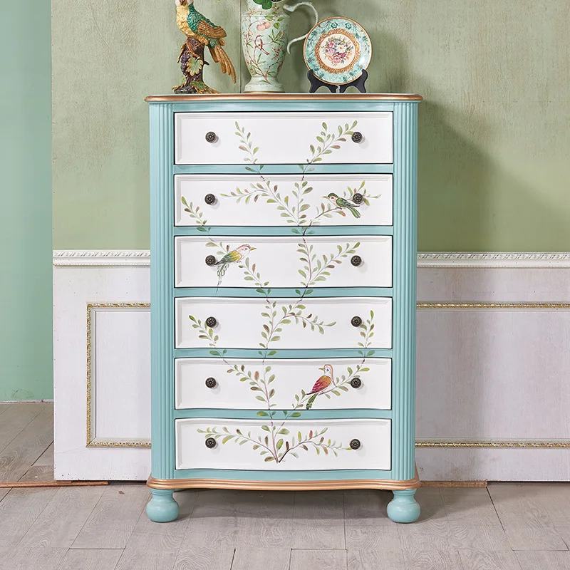 

Выдвижные ящики из цельного дерева с шестью ведрами в деревенском стиле, хранилище в гостиной, край хранения в спальне.