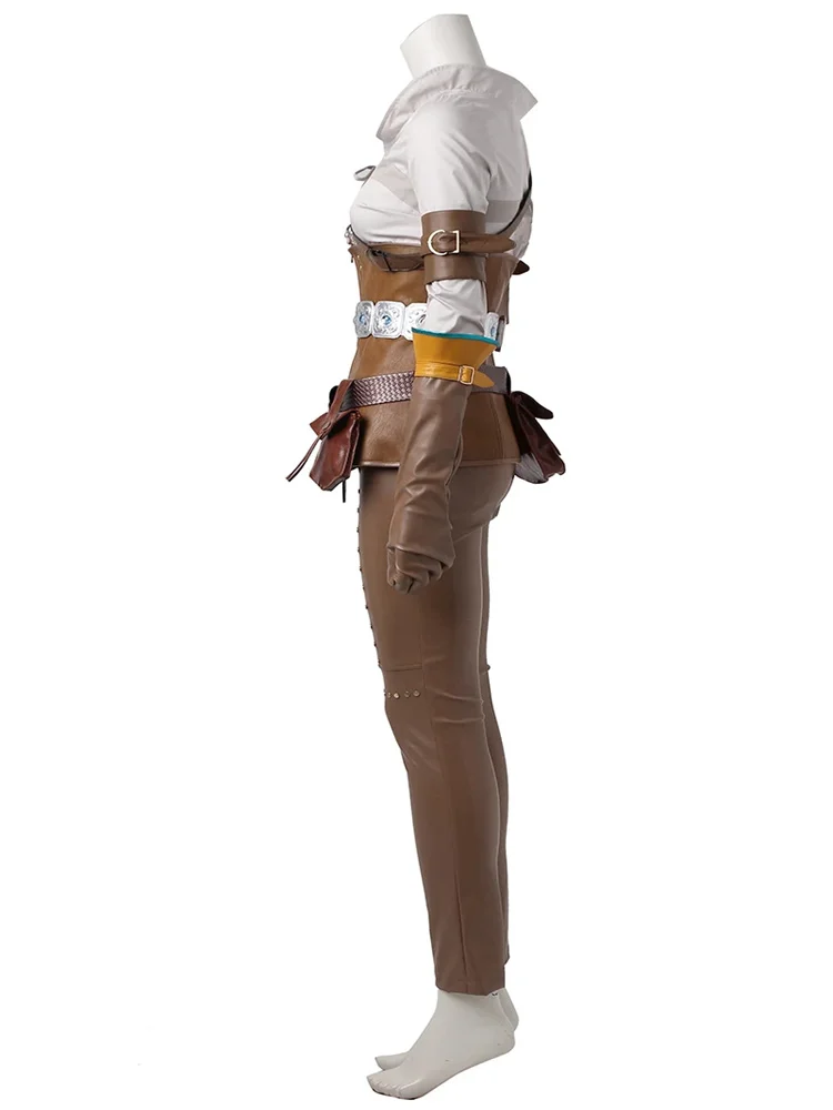 Costume de Cosplay de Cowilla pour Femme, Tenue avec Armure, Gants et Bottes, Tenue de Carnaval d'Halloween