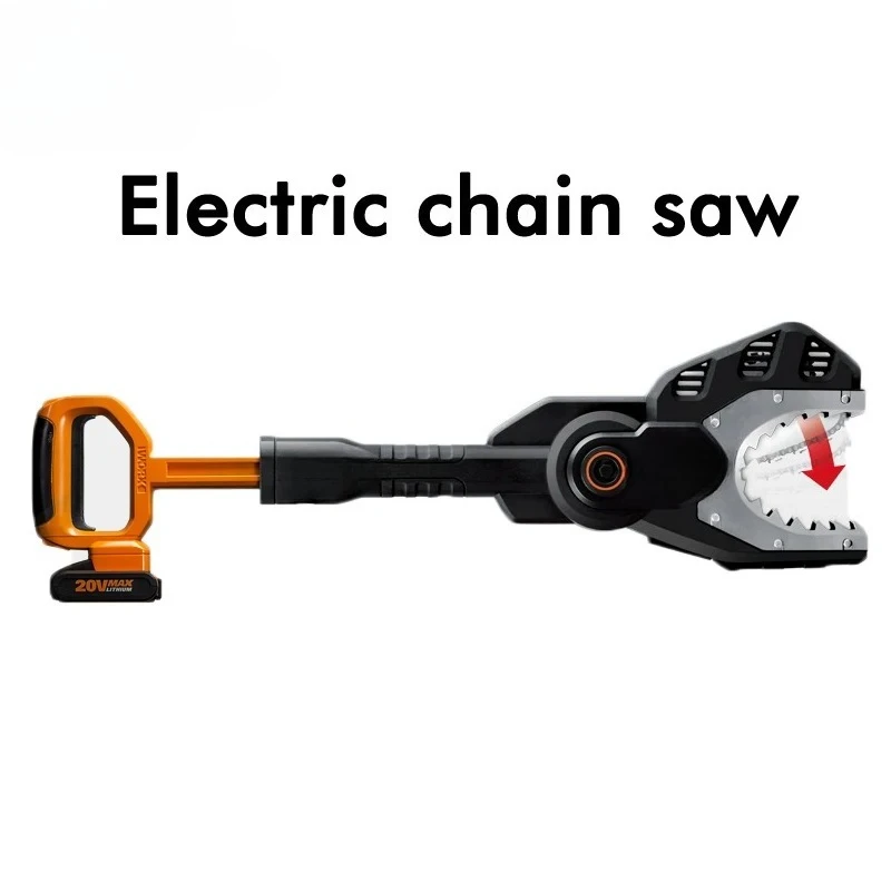 1pc 20V Lithium electric chain saw WG329E family leisure garden electric chain saw portable electric saws wood cutting tools