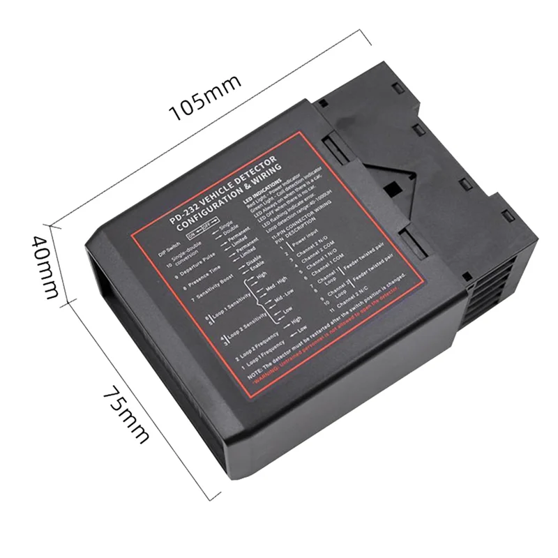 AB53 2X Smart Parking Double Channel Vehicle Exit Loop Detector PD232 Loop Detector For Access Control System Parking System