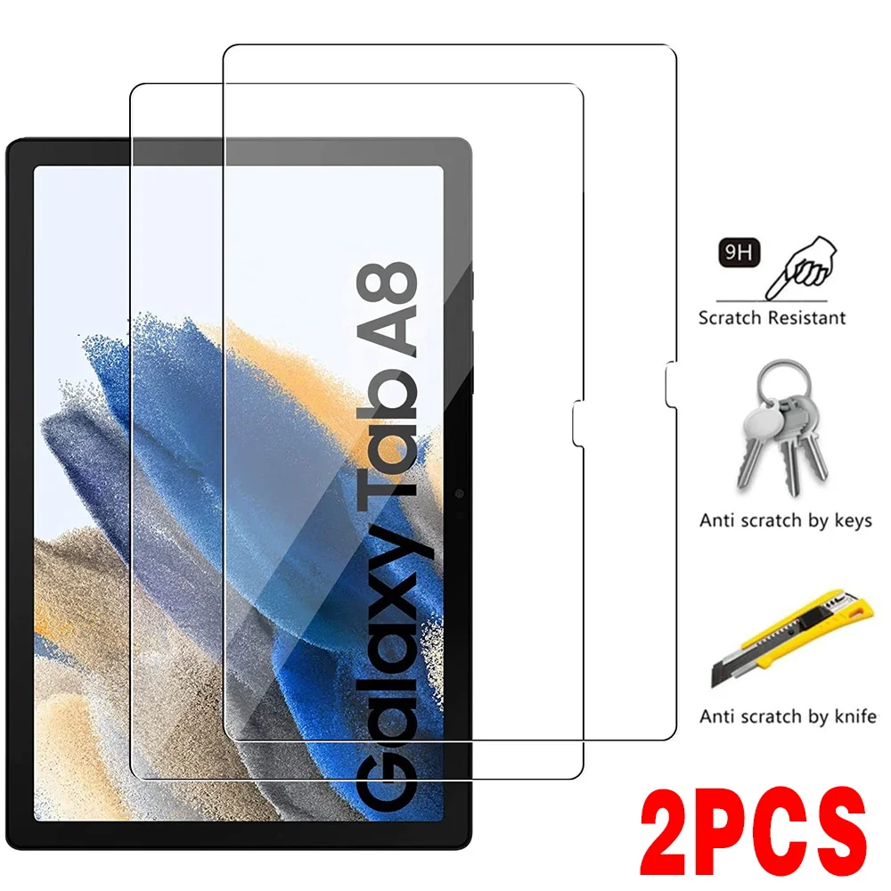 

2pcs Tablet Screen Protector for Samsung Galaxy Tab A8 10.5 Inch Coverage Protective Film Tempered Glass for SM-X200 X205 2021