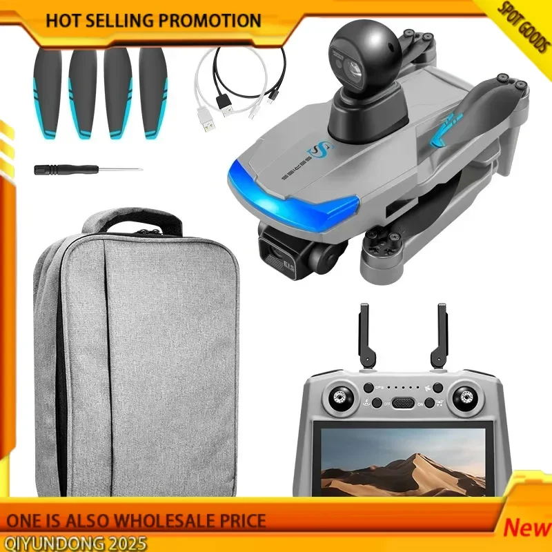 

S185 Remote-Controlled Drone 5.5-Inch Touch Screen Brushless Drone Obstacle Avoidance Three-Axis Gimbal Gps Toy Airplane