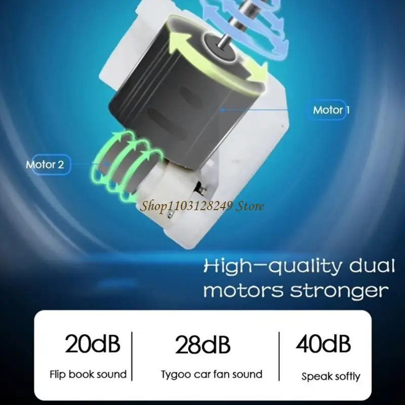 N5KD Portable Car Fan with Adjustable Speeds & Oscillating Clip Oscillating Car Fan Powerful Car Fan for Vehicle Cooling