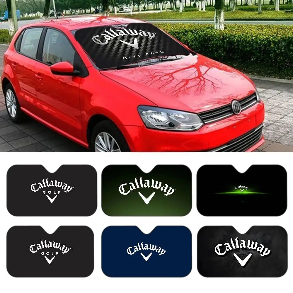 G-Golf-C-Callaway Car Sun Shade Front Window Sunshade for Most Sedans SUV Blocks Max Uv Rays Keep Your Vehicle Cool