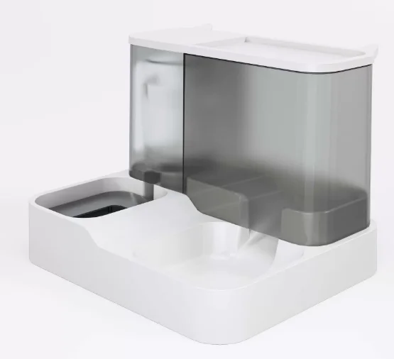Automatic feeder, drinking fountain, cat food bowl, anti-tip double bowl pet supplies