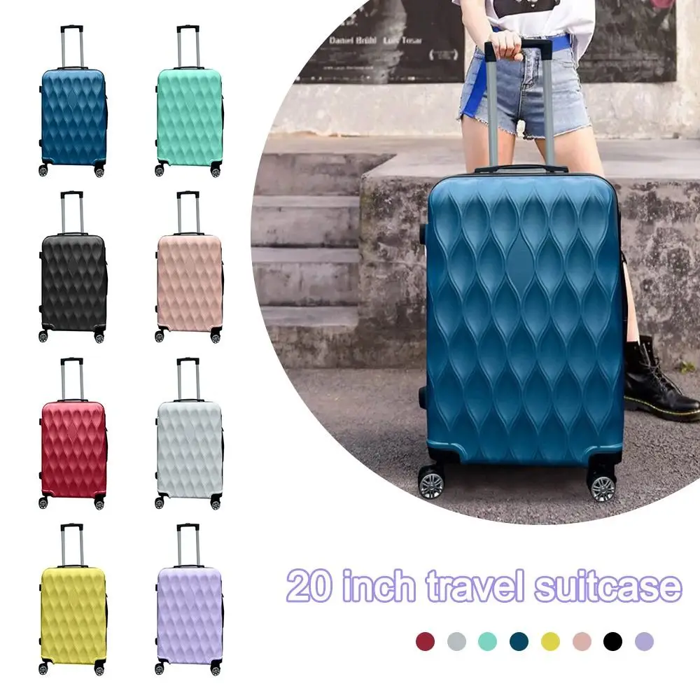 ABS Universal Wheel Pull Rod Box 8 Colors Travel Suitcase 20Inch Silent Password Suitcase with Wheels Carry-on Trolley Case