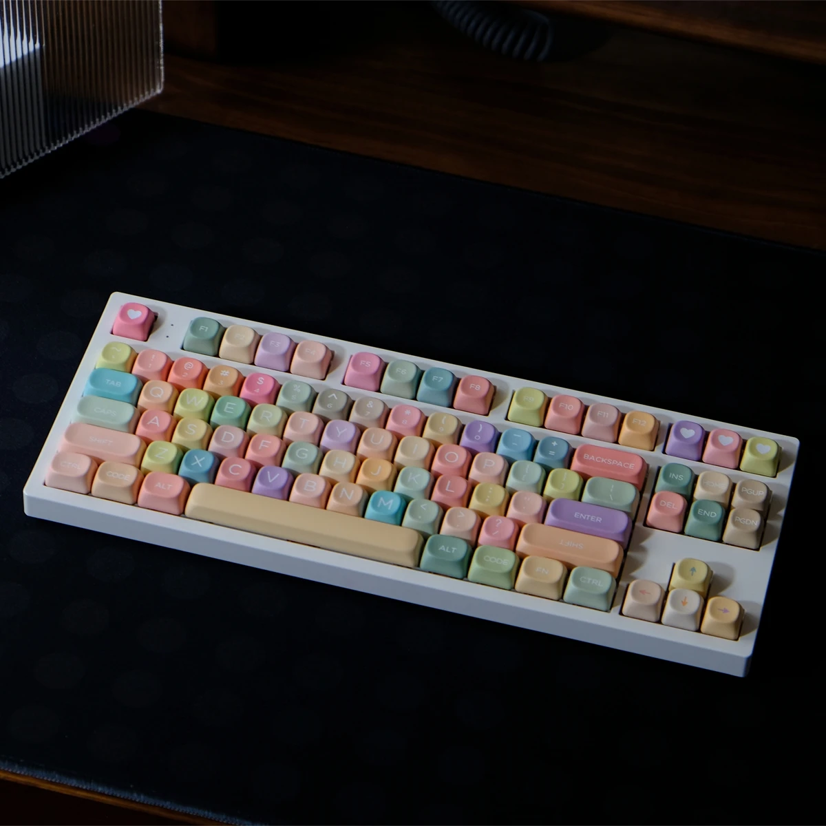 

MOA Jelly Delights Keycaps PBT Dye Sub Keycap Colorful Sweet Keys 126 Keys For Mechanical Keyboard Key Caps Wooting