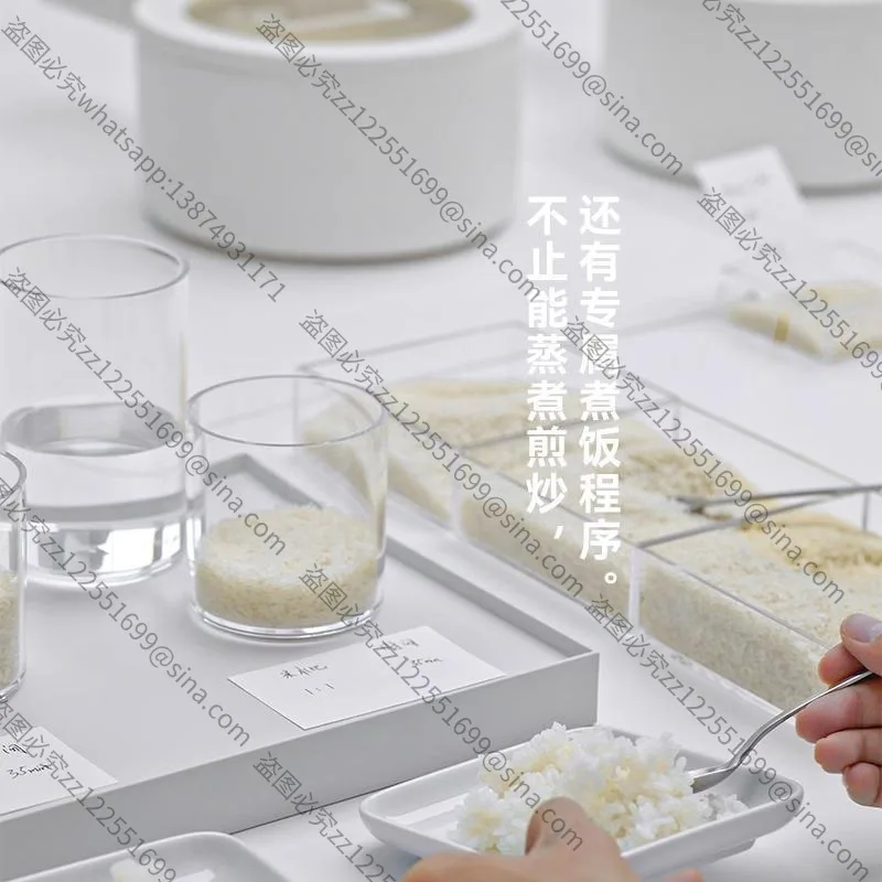 Suitable for Multi-functional Cooking Small Long Handle Electric Hot Pot Wok