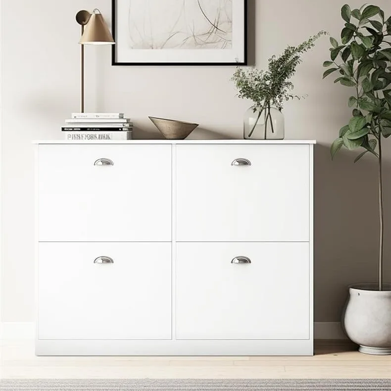 

New panel furniture European and American living room multi-functional cabinet factory wholesale shoe cabinet